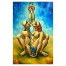 Yuroz "Lover's Reach" Limited Edition Printer's Proof on Canvas