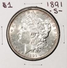 1891-S $1 Morgan Silver Dollar Coin