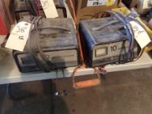 (2) 10 Amp Battery Chargers, 6-12 Volt  (38)