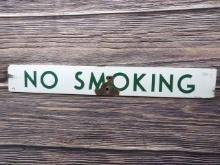 No Smoking Porcelian Sign