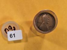 Full Roll of 1909 Wheat cents