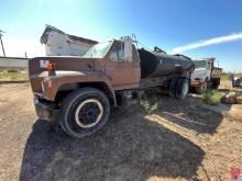 1992 FORD S/A WATER TRUCK ODOMETER READS N/A MILES, VIN/SN: 1FDXK84A0NVA035