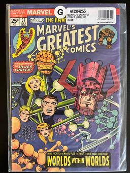 Marvels Greatest Comics Marvel Comic #57 Bronze Age 1975 Fantastic Four