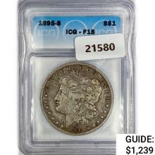 1895-S Morgan Silver Dollar ICG F15