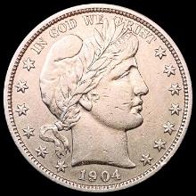 1904 Barber Half Dollar CLOSELY UNCIRCULATED