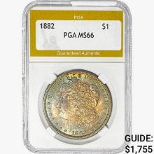 1882 Morgan Silver Dollar PGA MS66