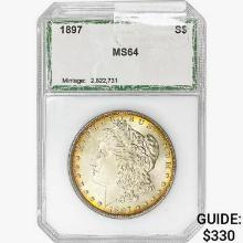 1897 Morgan Silver Dollar PCI MS64