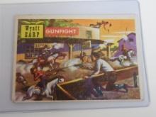 1956 TOPPS ROUNDUP #38 WYATT EARP GUNFIGHT RARE CARD