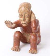 Jalisco Seated Male Hunchback, 100 BC - 250 AD