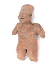 Large Colima Laying Female Figure, 300 BCE-300 CE