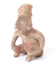 Jalisco Seated Male Figure, 300 BCE-300 CE