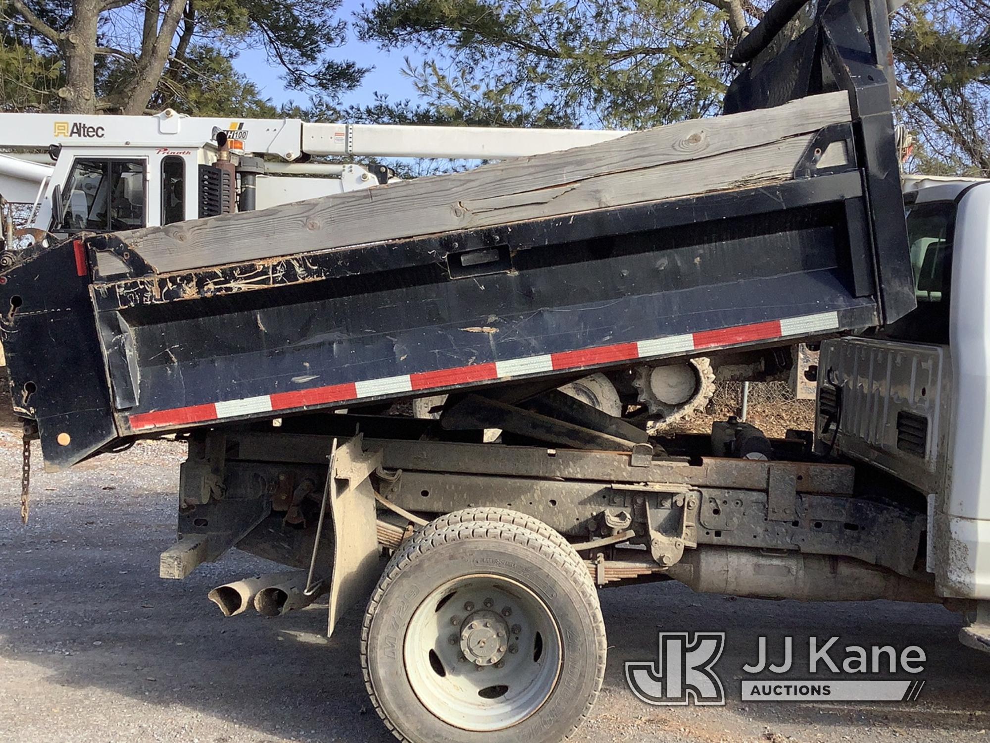 (Frederick, MD) 2017 Ford F550 Dump Truck Runs, Moves & Operates, Rust & Body Damage