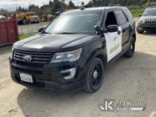 (Eureka, CA) 2017 Ford Explorer AWD Police Interceptor 4-Door Sport Utility Vehicle Runs & Moves