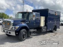 2008 International 7300 Extended-Cab Enclosed Air-Compressor Utility Truck Runs & Moves