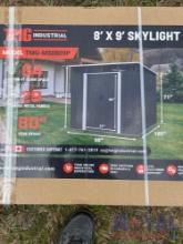 8X9 Skylight Metal Shed