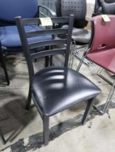 padded chair w/ steel frame
