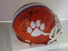 Trevor Lawrence of the Clemson Tigers signed autographed football mini helmet PAAS COA 832