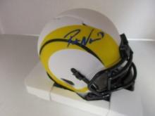 Puca Nacua of the LA Rams signed autographed football mini helmet PAAS COA 700