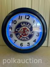 PACKARD NEON CLOCK  **NO SHIPPING AVAILABLE**