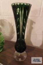Dark green vase