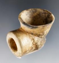 2 1/4" Nicely styled Clay Pipe with a flared bowl recovered in Tennessee