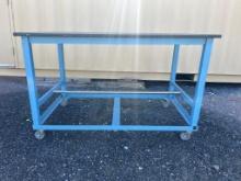 60" x 36" Global Industrial Rolling Table