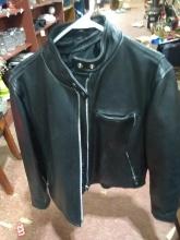 Unik Black Leather Jacket XXL