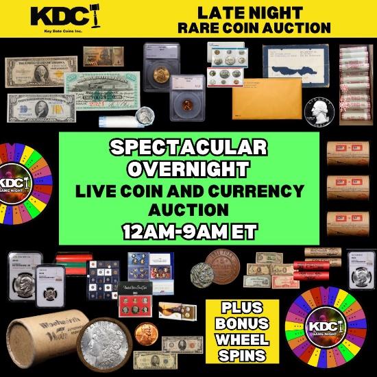 LATE NIGHT! Key Date Rare Coin Auction 19.5 ON