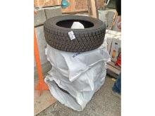 4 Michelin P255/60R19 Blizzak Tires - Used 1 Winter