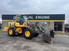 2019 VOLVO L70H RUBBER TIRED LOADER powered by diesel engine, equipped with EROPS, air, heat, quick
