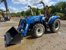 2022 NEW HOLLAND WORKMASTER 75 TRACTOR LOADER 4x4, powered by diesel engine, equipped with OROPS,
