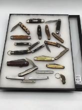 Lot of 22 Various Folding Knives Including