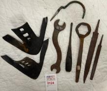 Antique tools and plow points