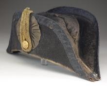 CONFEDERATE NAVY CHAPEAU WITH ORIGINAL ISSACS