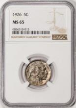 1926 Buffalo Nickel Coin NGC MS65