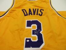Anthony Davis of the LA Lakers signed autographed basketball jersey PAAS COA 155