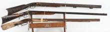 LOT OF 3: 19TH CENTURY PARTS RIFLES