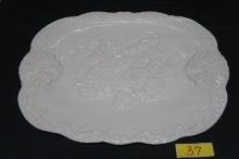 Sanor Ceramica Portuguese White Ceramic Lobster Platter