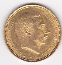 Denmark 20 Kroner Gold 1913-1917 Christian X