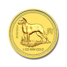 2006 Australia 1 oz Gold Lunar Dog