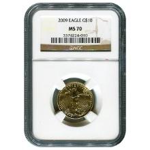 Certified American $10 Gold Eagle 2009 MS70 NGC