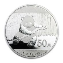 Chinese Silver Panda 2014 5oz (Box & COA)