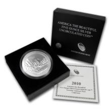 2010-P 5 oz Silver ATB Yosemite (w Box and COA)