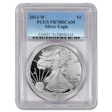 Certified Proof Silver Eagle 2013-W PR70DCAM PCGS