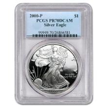 Certified Proof Silver Eagle 2000-P PR70DCAM PCGS