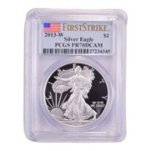 Certified Proof Silver Eagle 2013-W PR70DCAM First Strike PCGS