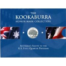 Australia Kookaburra 1 oz. Silver 1999 Connecticut Privy with State Quarter