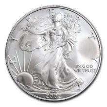 2002 1 oz Silver American Eagle BU