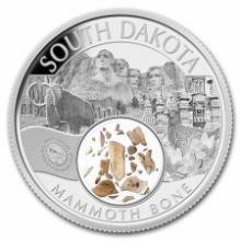 2023 1 oz Silver Treasures of the U.S. South Dakota Mammoth Bone