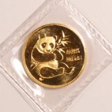 Chinese Gold Panda 10th Ounce 1982